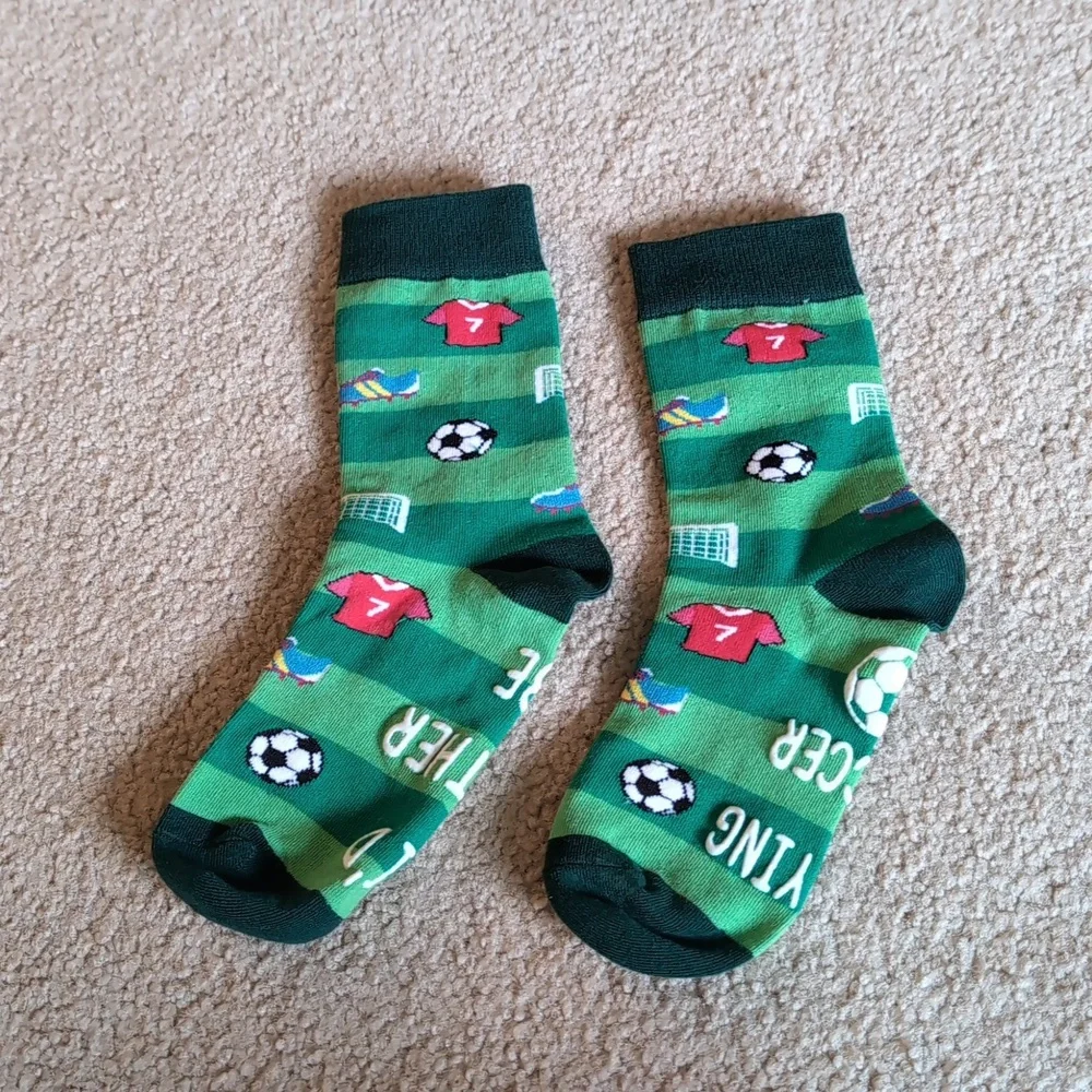 Soccer socks, toddler size, new without tags